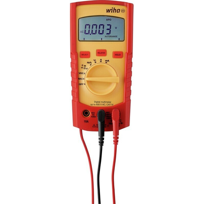 Wiha Handheld Digital Multimeter, 600V ac Max