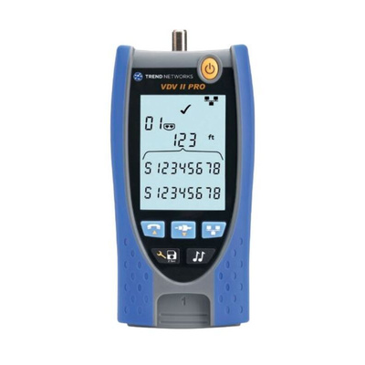TREND Networks Cable Tester Coaxial, RJ11, RJ12, RJ45, VDV II