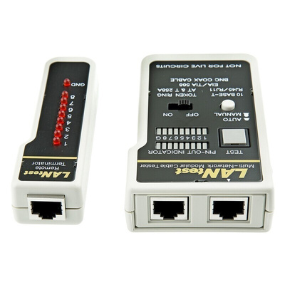 RS PRO Cable Tester Coaxial, RJ45