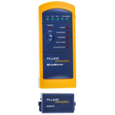 Fluke Networks Cable Tester RJ11, RJ45, MICROMAPPER