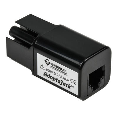 Greenlee Telecom Test Equipment RJ11 to BT Plug Adapter for Telecom Networks