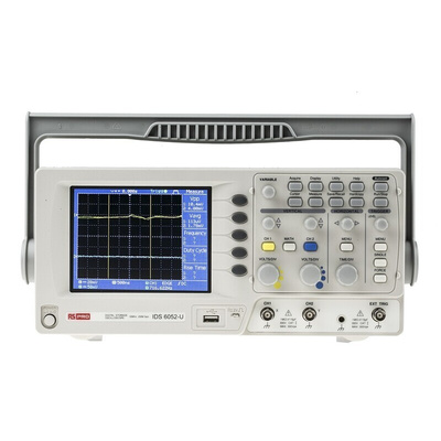 RS PRO IDS6052U Digital Portable Oscilloscope, 2 Analogue Channels, 50MHz