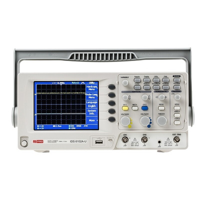 RS PRO IDS6102AU Digital Portable Oscilloscope, 2 Analogue Channels, 100MHz - UKAS Calibrated