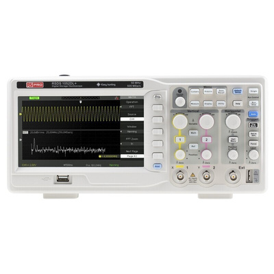 RS PRO RSDS 1052 DL + Digital Bench Oscilloscope, 2 Analogue Channels, 50MHz