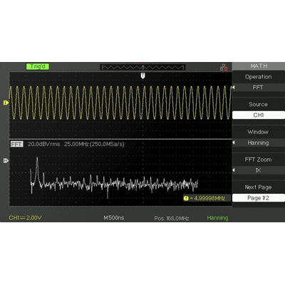 RS PRO RSDS1072CML+ Digital Bench Oscilloscope, 2 Analogue Channels, 70MHz - RS Calibrated