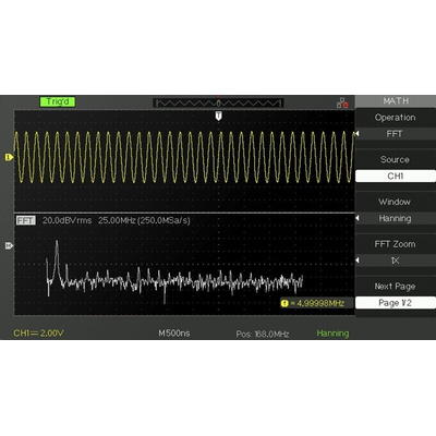 RS PRO RSDS1072CML+ Digital Bench Oscilloscope, 2 Analogue Channels, 70MHz - UKAS Calibrated