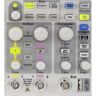 RS PRO RSDS1152CML+ Digital Bench Oscilloscope, 2 Analogue Channels, 150MHz - UKAS Calibrated