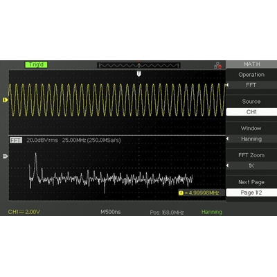 RS PRO RSDS1152CML+ Digital Bench Oscilloscope, 2 Analogue Channels, 150MHz - UKAS Calibrated