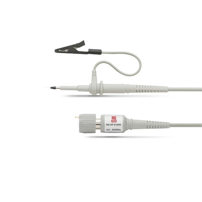 RS PRO Oscilloscope Probe, Miniature Type, 500MHz, 1:10, BNC Connector