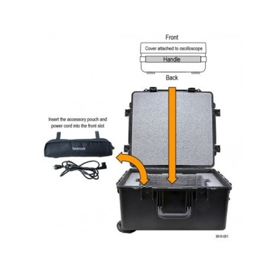 Tektronix Hard Transit Case for Use with MDO Instruments, 63.25 x 60.2 x 33.27cm