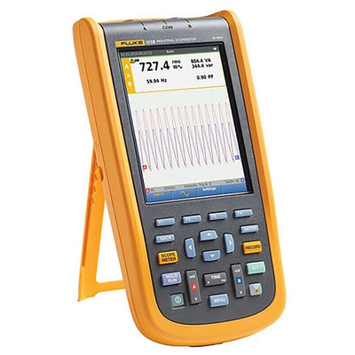 Fluke 123B/UK/S 120B Series Digital Handheld Oscilloscope, 2 Analogue Channels, 20MHz - UKAS Calibrated