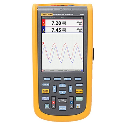 Fluke 123B/UK/S 120B Series Digital Handheld Oscilloscope, 2 Analogue Channels, 20MHz - UKAS Calibrated