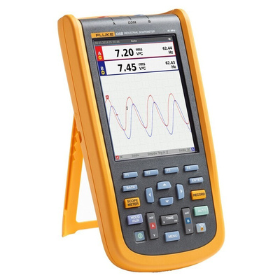 Fluke 125B/UK/S 120B Series Digital Handheld Oscilloscope, 2 Analogue Channels, 40MHz - UKAS Calibrated