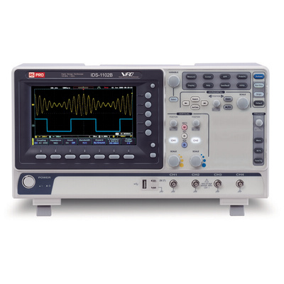 RS PRO IDS1104B Digital Bench Oscilloscope, 4 Analogue Channels, 100MHz