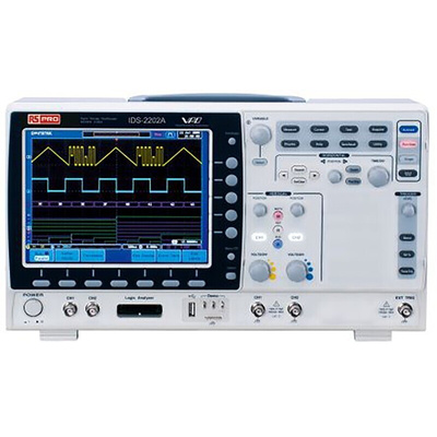 RS PRO IDS2202A Digital Bench Oscilloscope, 2 Analogue Channels, 200MHz - UKAS Calibrated