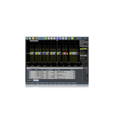 Rohde & Schwarz CAN/LIN Serial Triggering and Decoding Oscilloscope Software for Use with RTC3000 Oscilloscope