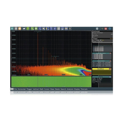 Rohde & Schwarz Spectrum Analysis and Spectrogram Oscilloscope Software for Use with RTC3000 Oscilloscope
