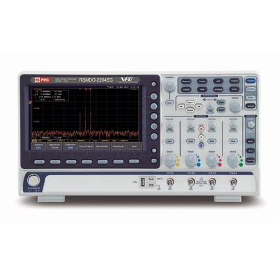 RS PRO RSMDO-2204EG Digital Bench Oscilloscope, 4 Analogue Channels, 200MHz