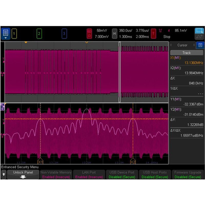 Keysight Technologies Enhanced Security Option Oscilloscope Software for Use with 3000G X-Series Oscilloscopes