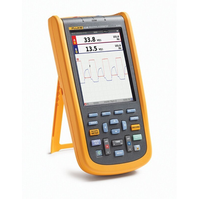 Fluke 123B ScopeMeter 120B Series Digital Handheld Oscilloscope, 2 Analogue Channels, 20MHz