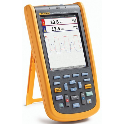 Fluke 125B ScopeMeter 120B Series Digital Handheld Oscilloscope, 2 Analogue Channels, 40MHz