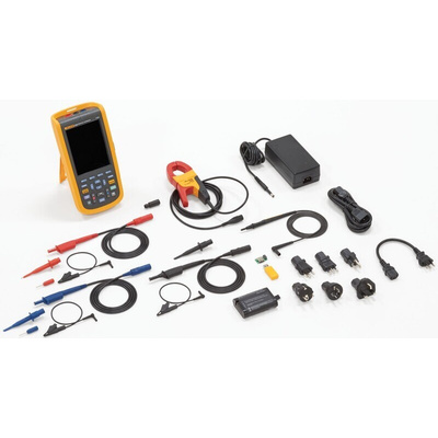 Fluke 125B ScopeMeter 120B Series Digital Handheld Oscilloscope, 2 Analogue Channels, 40MHz