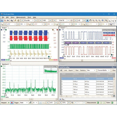 Pico Technology PQ008 PicoScope 2000 Series Digital PC Based Oscilloscope, 2 Analogue Channels, 25MHz, 16 Digital