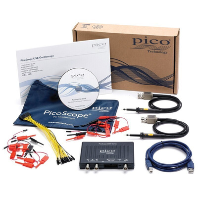 Pico Technology PQ009 PicoScope 2000 Series Digital PC Based Oscilloscope, 2 Analogue Channels, 50MHz, 16 Digital