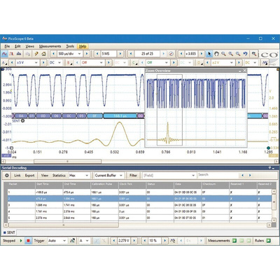 Pico Technology 2206B PicoScope 2000 Series Analogue PC Based Oscilloscope, 2 Analogue Channels, 50MHz - RS Calibrated