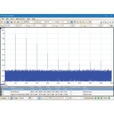 Pico Technology 2207B PicoScope 2000 Series Analogue PC Based Oscilloscope, 2 Analogue Channels, 70MHz - UKAS Calibrated