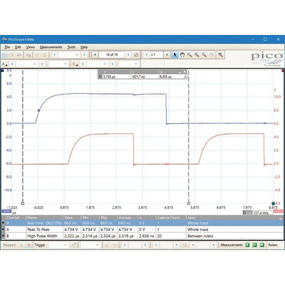 Pico Technology 2207B PicoScope 2000 Series Analogue PC Based Oscilloscope, 2 Analogue Channels, 70MHz - UKAS Calibrated