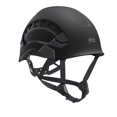 A010CA03 | Petzl Vertex Vent Black Safety Helmet, Ventilated