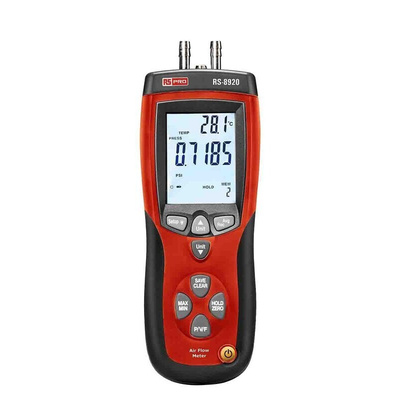 RS PRO RS-8920 Differential, Gauge Manometer With 2 Pressure Port/s
