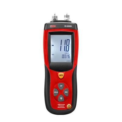 RS PRO RS-8890D Differential Manometer With 2 Pressure Port/s, Max Pressure Measurement 2bar RSCAL