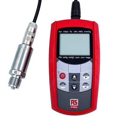 RS PRO RS MH 5130 + RS MSD 25 BAE Absolute Manometer With 1 Pressure Port/s, Max Pressure Measurement 1000bar UKAS