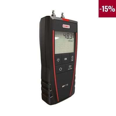 KIMO Differential Manometer With 2 Pressure Port/s, Max Pressure Measurement 500mbar