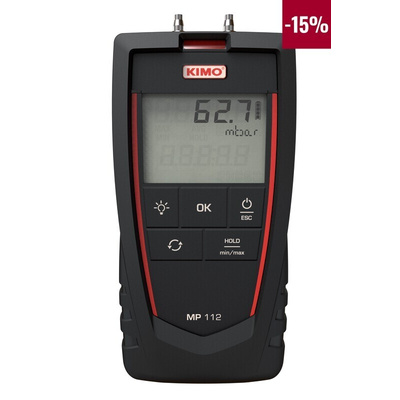 KIMO Differential Manometer With 2 Pressure Port/s, Max Pressure Measurement 2000mbar