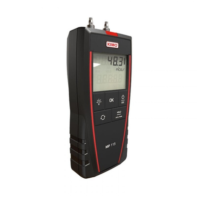 KIMO Differential Manometer With 2 Pressure Port/s, Max Pressure Measurement 500mbar RSCAL