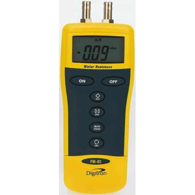 Digitron PM Differential Digital Pressure Meter With 2 Pressure Port/s, Max Pressure Measurement 130mbar RSCAL
