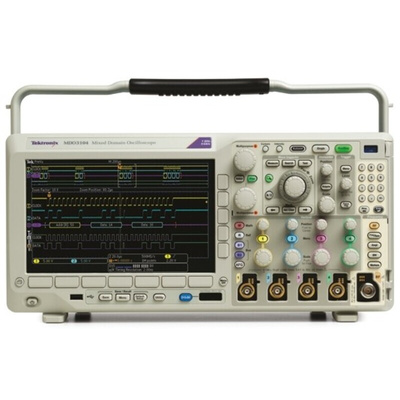 Tektronix MDO3104 MDO3000 Series Digital Portable Oscilloscope, 4 Analogue Channels, 1GHz - RS Calibrated