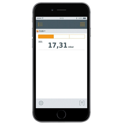 Testo 510i Differential Manometer With 1 Pressure Port/s, Max Pressure Measurement 150hPa RSCAL