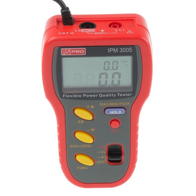 RS PRO IPM3005 Power Quality Analyser, 3000A Max, 600V Max