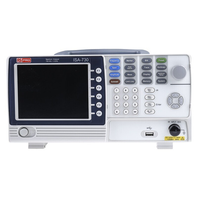 RS PRO ISA-730, ISP-730 Desktop Spectrum Analyser, 150 kHz → 3 GHz
