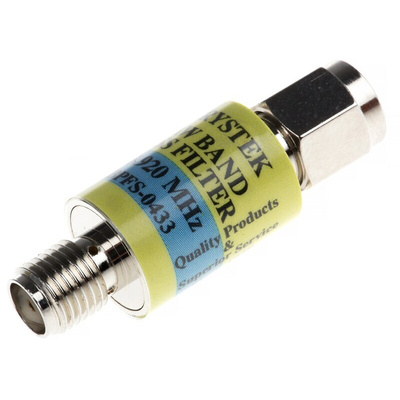 Crystek CBPFS-0433 SAW Band Pass Filter RF Adapter