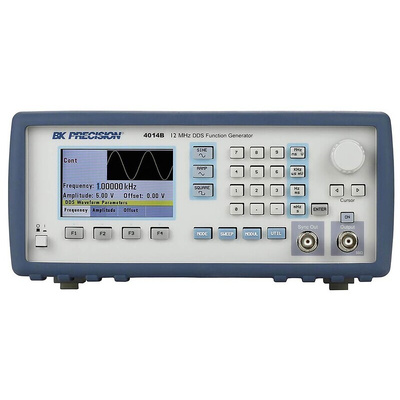 BK Precision 4014B Function Generator, 0.01Hz Min, 12MHz Max, FM Modulation, Variable Sweep - RS Calibration