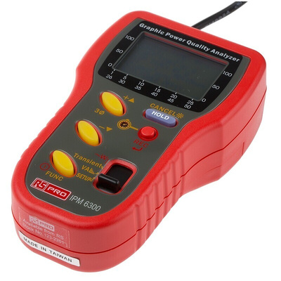 RS PRO IPM6300 Power Quality Analyser, 3000A Max, 600V Max