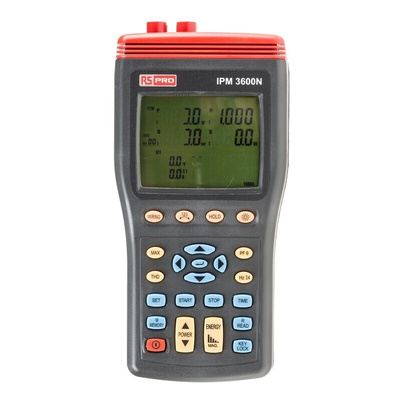 RS PRO IPM3600N Power Quality Analyser, 3-Phase, 999.9A Max, 999.9V Max