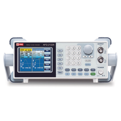 RS PRO AFG21125 Function Generator & Counter, 0.1Hz Min, 25MHz Max, FM Modulation, Variable Sweep