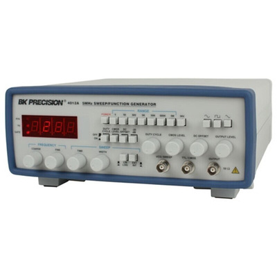BK Precision 4012A Function Generator, 0.5Hz Min, 5MHz Max, Variable Sweep - RS Calibration