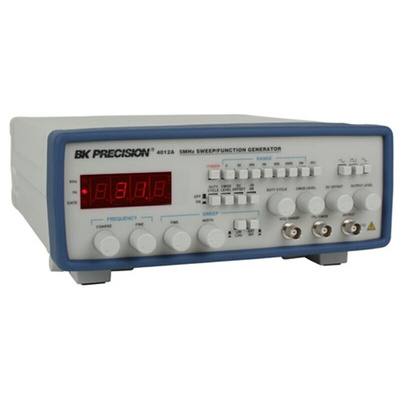 BK Precision 4012A Function Generator, 0.5Hz Min, 5MHz Max, Variable Sweep - RS Calibration
